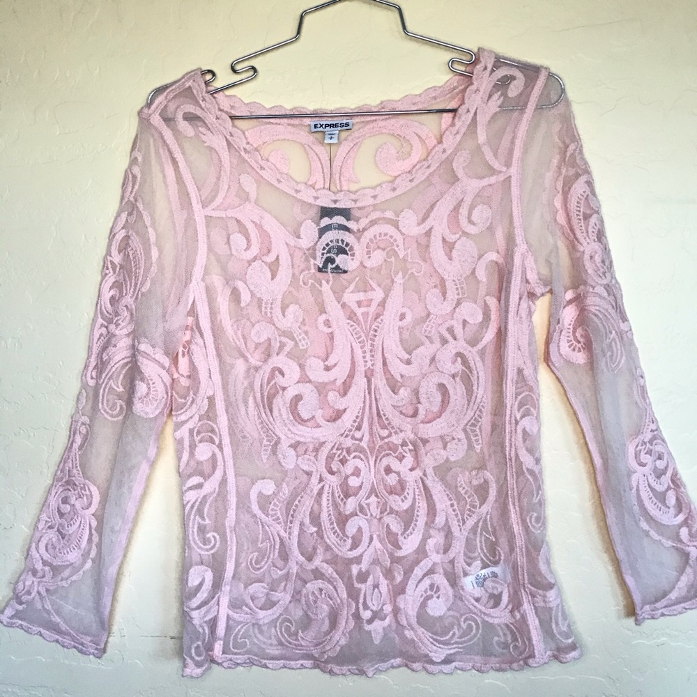 Express women’s lace top size S